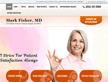 Tablet Screenshot of markfishermd.com